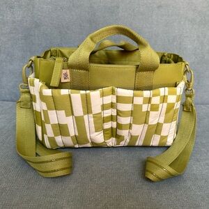 BEIS Green and White Kids Accessory Bag